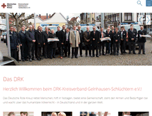 Tablet Screenshot of drk-gelnhausen.de